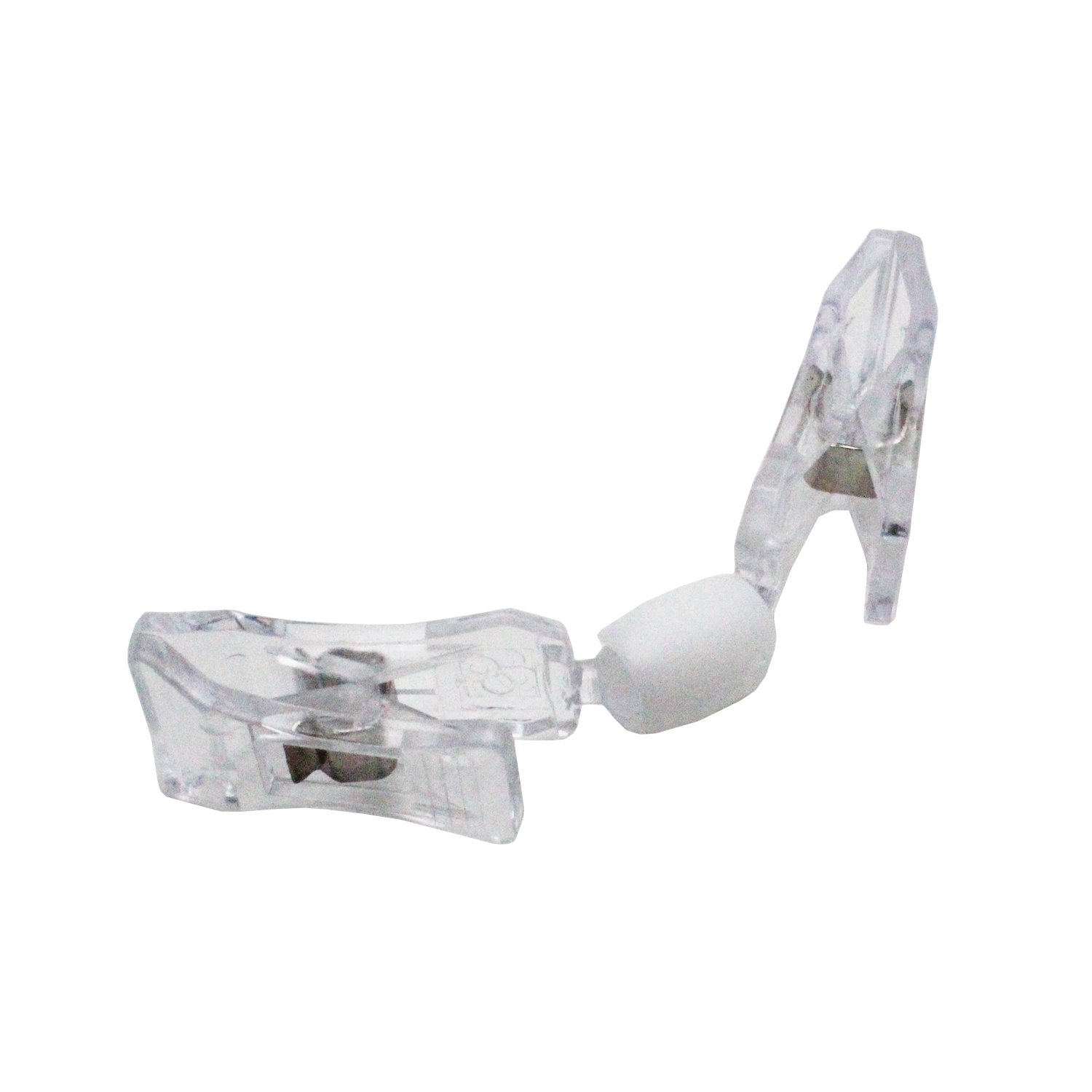 LJY 16 Pcs Rotatable Sign Holder Clips 9.5 cm (3.74 in), Clear Double Sided Plastic Clips for Retail Basket Labels Price Tags - Image 4