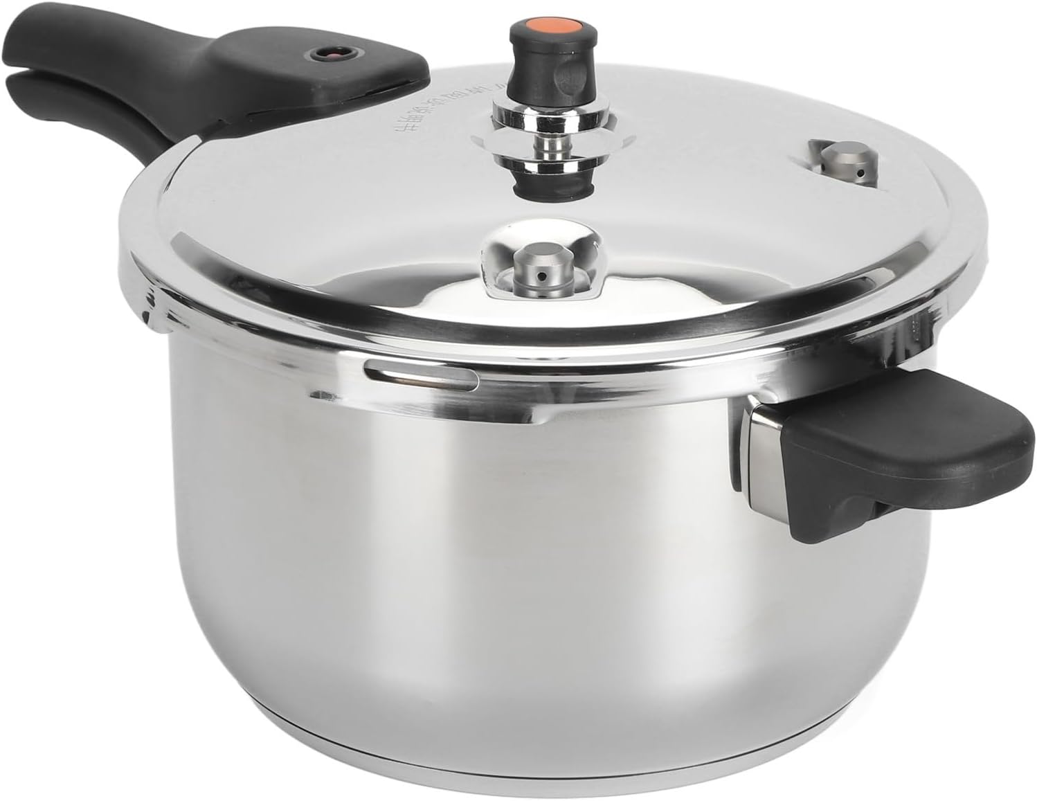 Fockety Pressure Cooker with lid on, and separate accessories including a valve and a small cup.