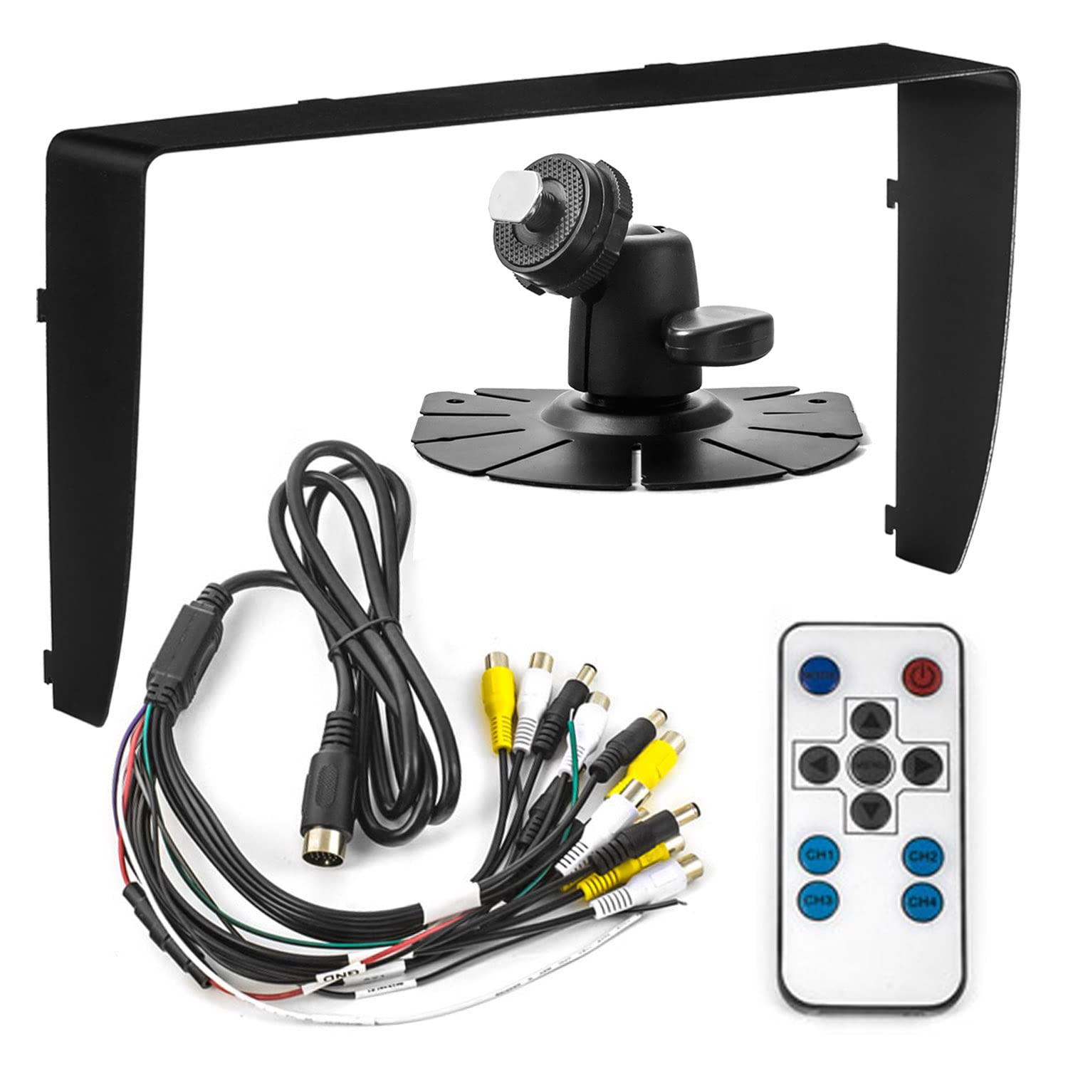 7" Quad Monitor CM-NMR7Q4 für Rückfahrkameras Split Screen Bildschirm 4 V In TFT Display 12V 24V