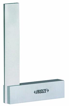 INSIZE 4792-75 90 Degree Flat Edge Square with Wide Base, 3.0" x 2.0"