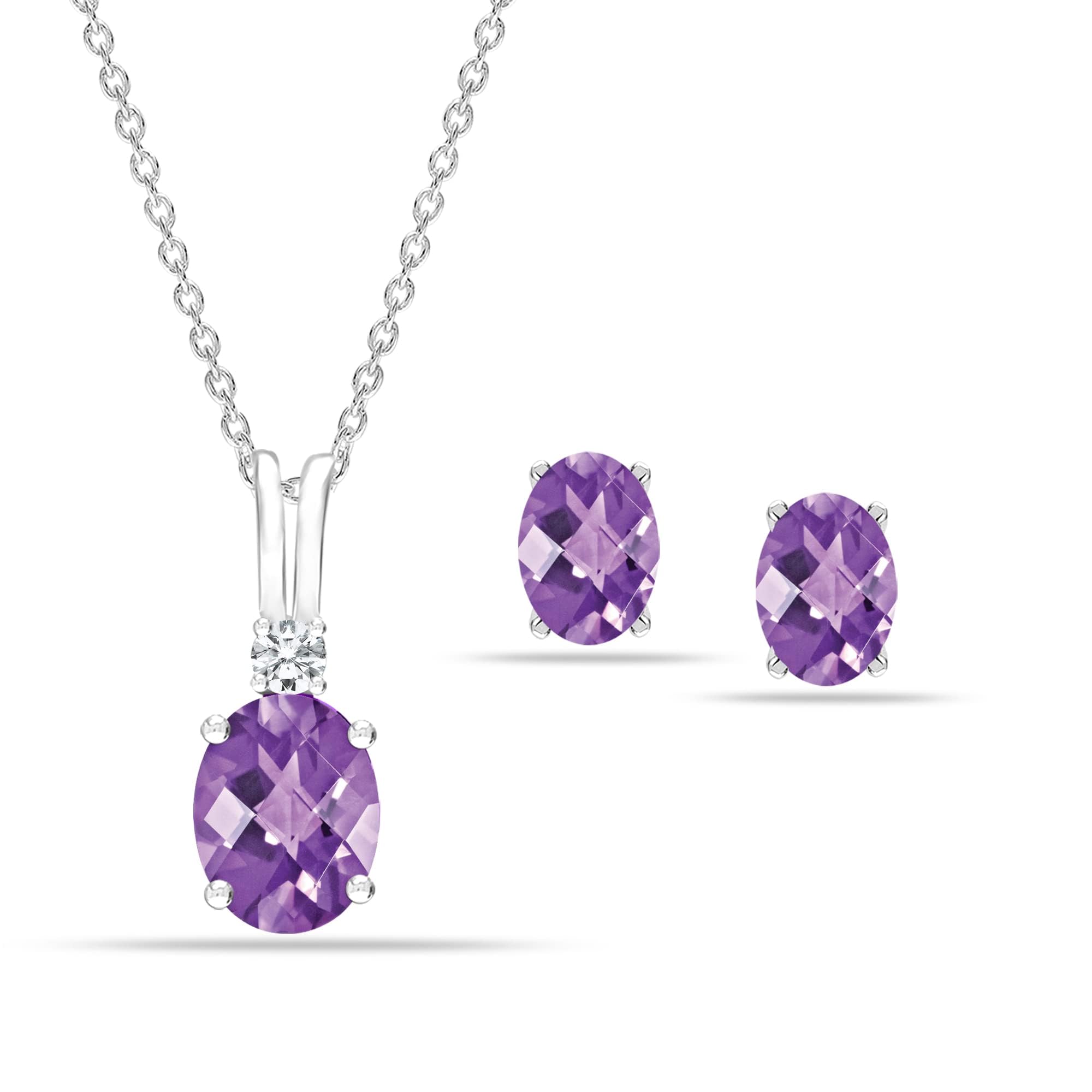 See full amazon price history chart for LeCalla 925 Sterling Silver BIS Hallmarked Pendant Necklace Earrings Set for Women Teens, Amethyst Gemstone Necklaces Earrings Sets LeCalla 925 Sterling Silver BIS Hallmarked Pendant Necklace Earrings Set for Women Teens, Amethyst Gemstone Necklaces Earrings Sets (B0DG91X2F1) Amazon Price History, Amazon Price Tracker
