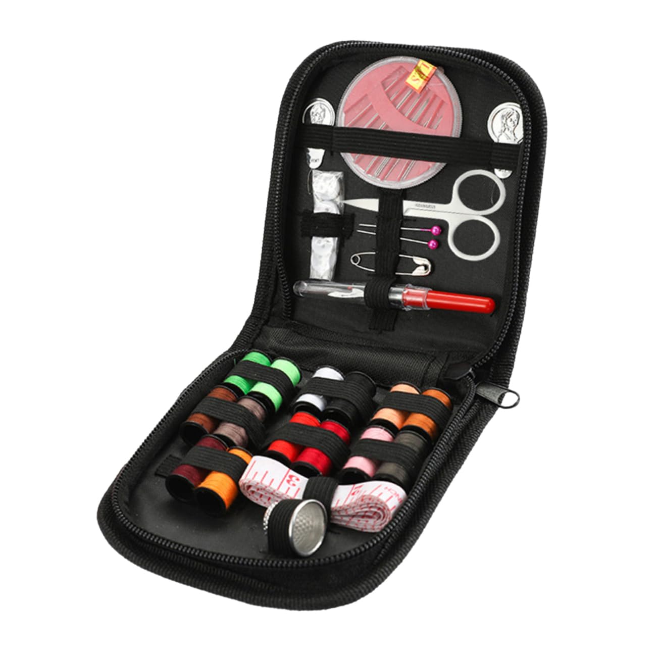 DIYEAH 3sets Kit Da Cucito Mini Portatile Da Viaggio Set Completo Di Accessori Per Cucito Con Filo Forbici e Ago Inclusa Pochette Per Organizzazione Utile Per Casa e Viaggi