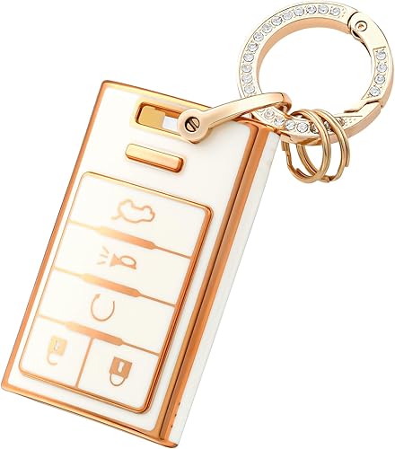 OFFCURVE Funda para llavero para Cadillac C5 y C6 + llavero