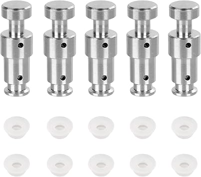 Power Pressure Cooker Float Valve Gaskets for Instant, Pressure Cooker Float Sealing Caps,Float Valve Seal for XL, YBD60-100, PPC780, PPC770, PPC790 Pressure Cookers silver