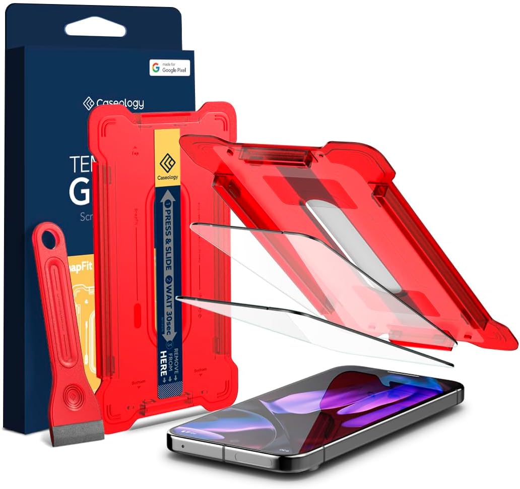Snap Fit for Google Pixel 9 Pro XL Screen Protector [Tempered Glass with Installation Kit] [Anti-Scratch] Screen Protector for Google Pixel 9 Pro XL - 2 Pack