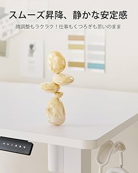 FEZIBO 電動昇降ローデスク ホワイト 高さ48-72cm Amazon | FEZIBO 電動昇降デスク ロータイプ 幅120cm 奥行60cm