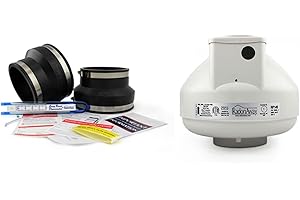 RadonAway RP140 Radon Fan Kit with Essential Accessories