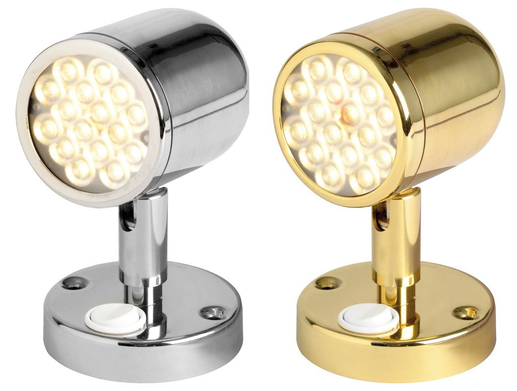 OSCULATI Faretto snodato con Interruttore Acc.Inox