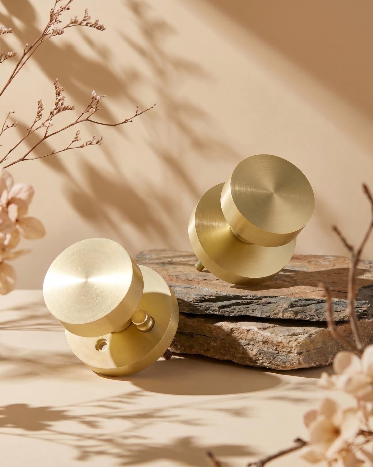 Haidms Brushed Gold Door Knobs - 6 Pack -4