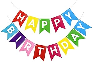 Large Colorful Happy Birthday Banners,Happy Birthday Decorations for Kids