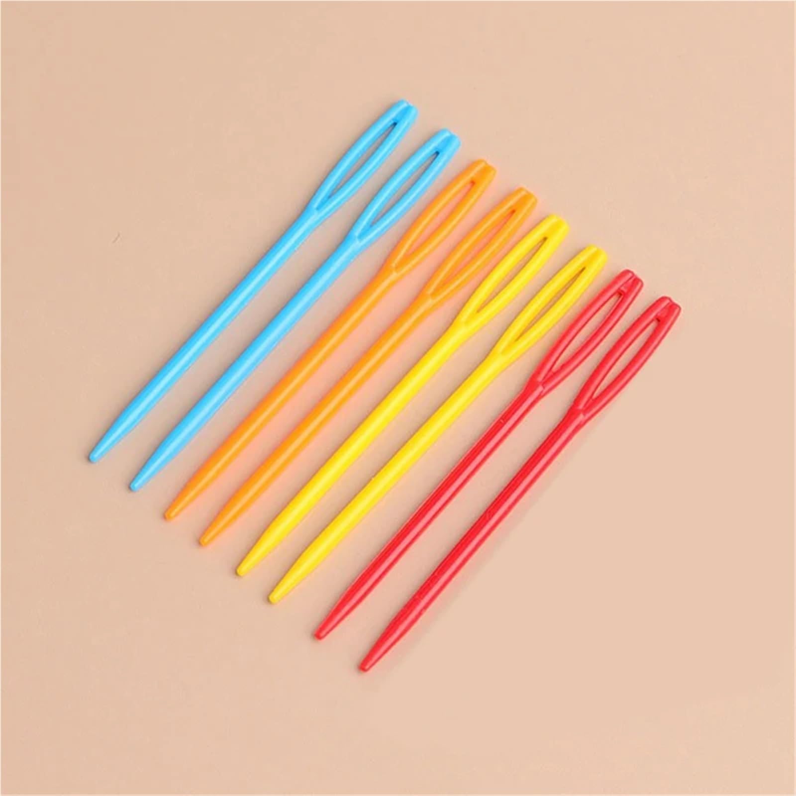 Agujas de coser de ojos grandes, 800-1600 piezas de colores mezclados al azar, agujas de ganchillo de ojo grande, herramientas de bordado (1200 piezas)