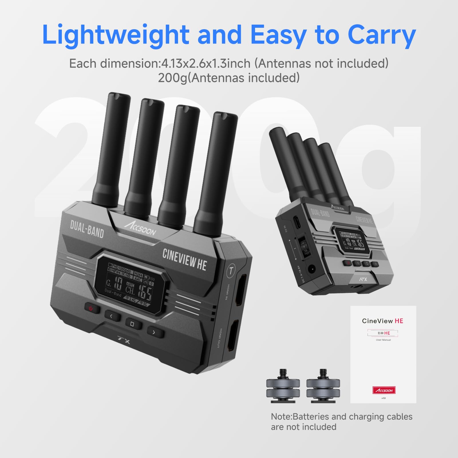 Amazon.com: Accsoon CineView HE Wireless Video Transmission HDMI