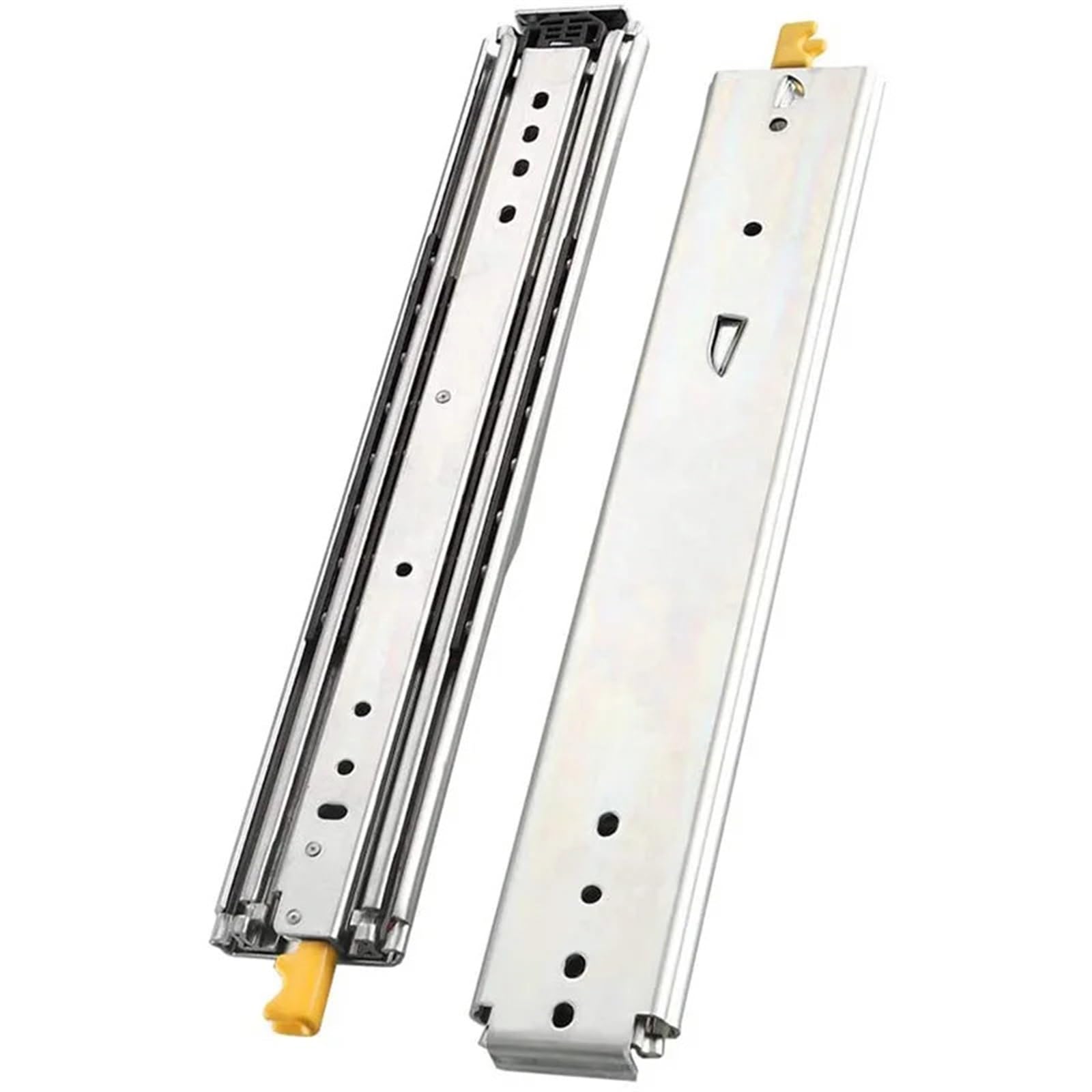 Cyjaznhh One Color Drawer Runners With Lock Full Extension Bearing 500 Lbs 2Pc 12-40In(16In)