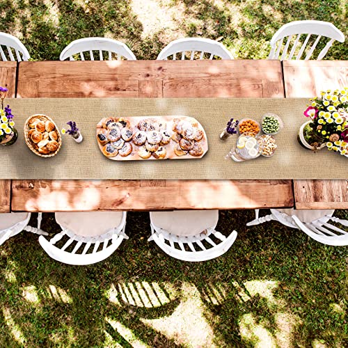 12 Pack Burlap Table Runners Rustic Table Runner Jute Table Runners Farmhouse Fabric Party Runners For Country Vintage Wedding Banquet Table Decoration, 12 X 71 Inch #TOP4