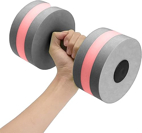 Miniatura 2 de Juego de dos mancuernas de agua, mancuernas de espuma para ejercicio aeróbico acuático, resistencia a la piscina, pesas de agua, equipo de fitness,