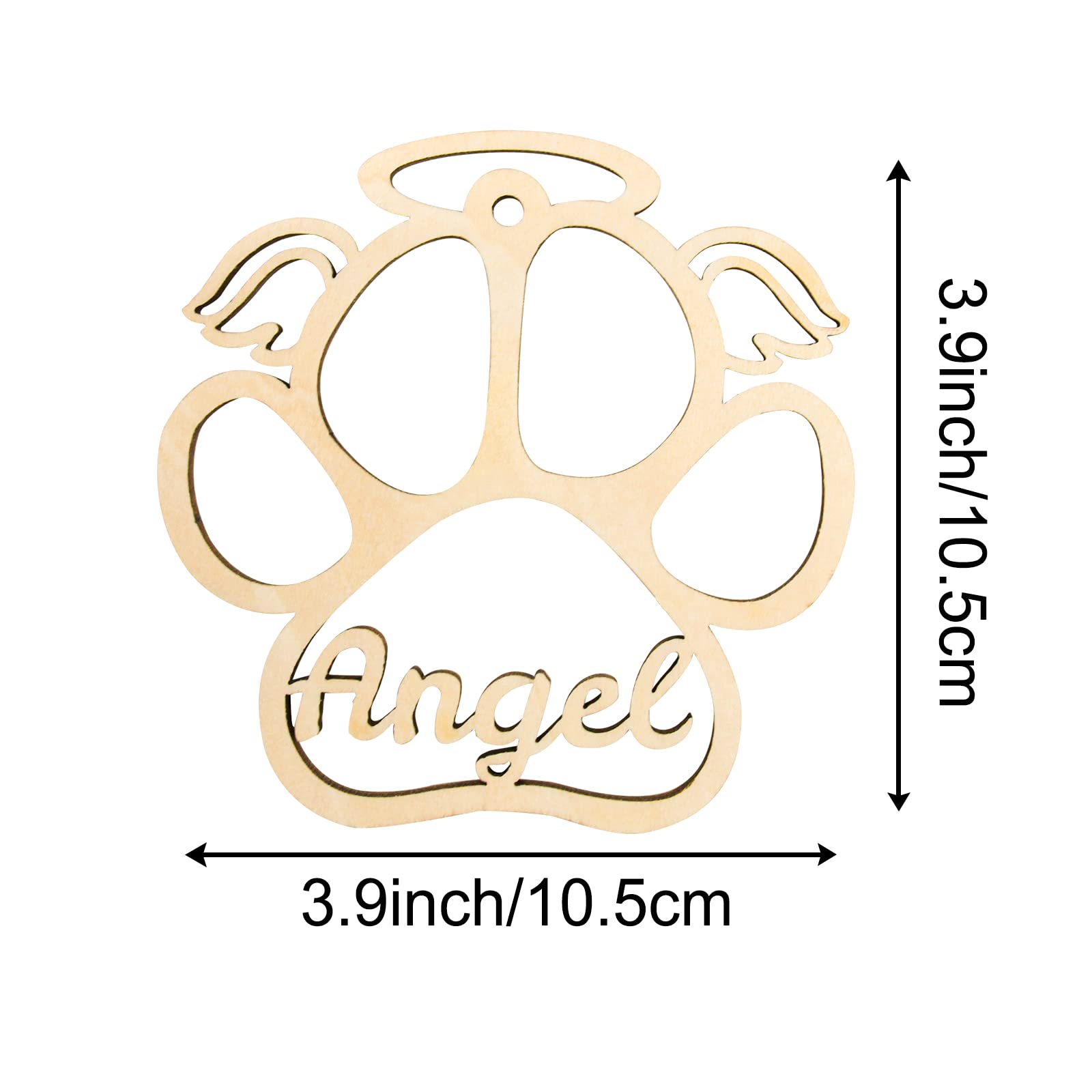 Dog Ornaments For Christmas Tree Paw Print Memorial Ornament ...