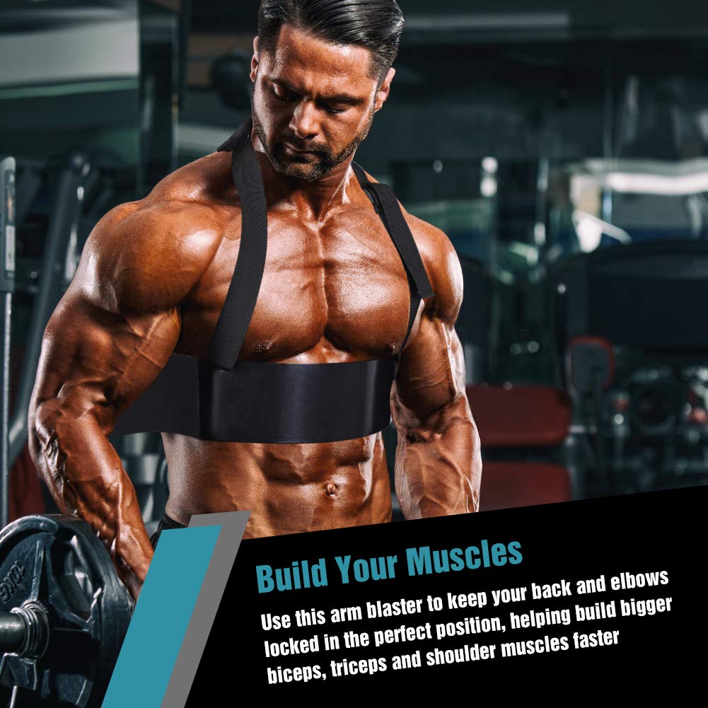 Cocoarm Bizeps Fitness Weightlifting Arm Bizepstrainer Trizeps Bomber für Bodybuilding Kraftsport Gewichtheben Verstellbar Bizepsblaster Schwarz