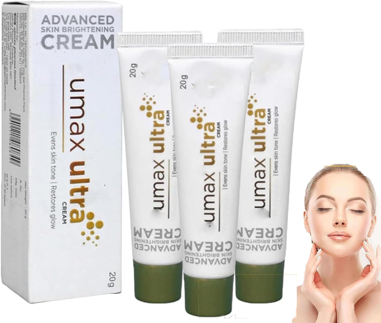 Ilumax Ultra Cream, Ilumax Ultra Advanced Skin Lightening Cream, Ilumax Ultra Cream Evens Skin Tone Restores, Universal Tint, Waterproof Lasting, Reduces Dark Spots (3pcs)
