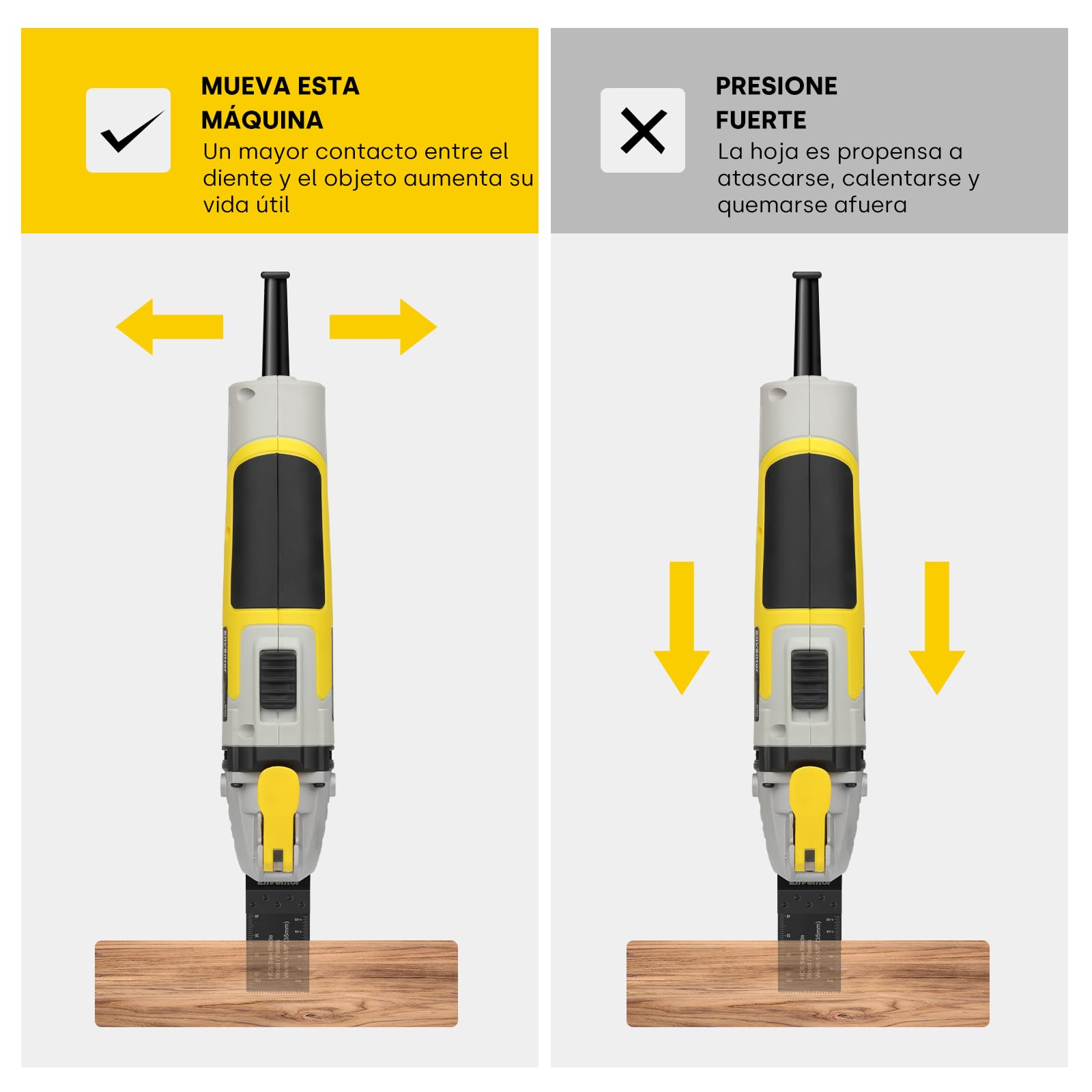 Enventor Kit de 67 Hojas para Multiherramienta Oscilante, 1-3/8"(35mm) | Compatible con la mayoría de las Herramienta Multifunción, Hojas de Sierra Oscilante para Madera, Plástico