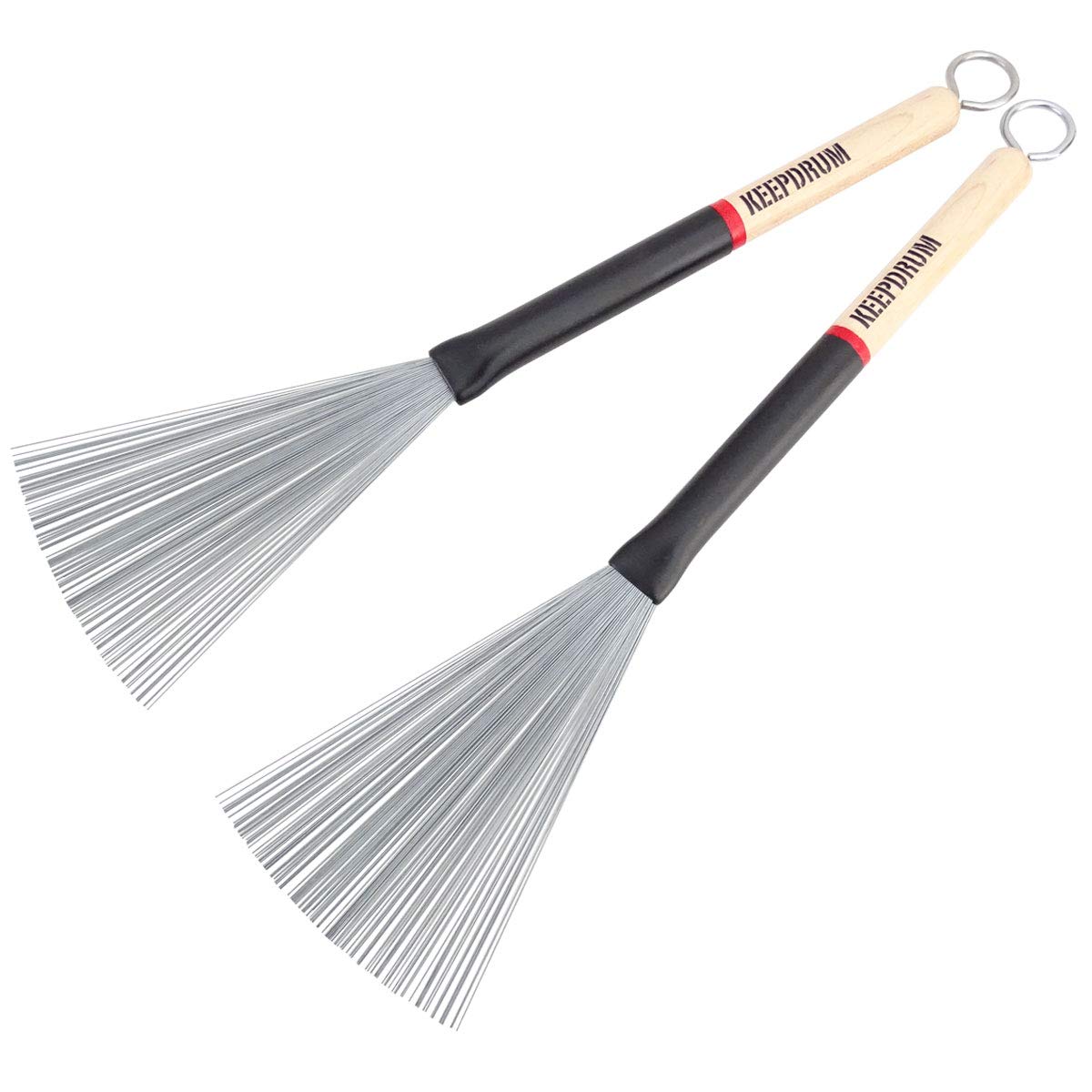 keepdrum SV507 Brushes balai extensible balais batterie percussions rétractables