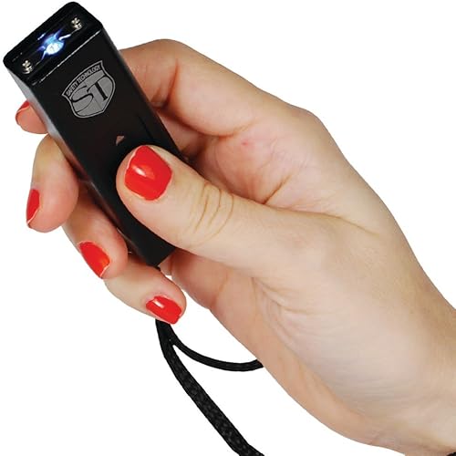 Miniatura 2 de Slider 3 Millones de Voltios Mini Stun Gun Linterna Negro