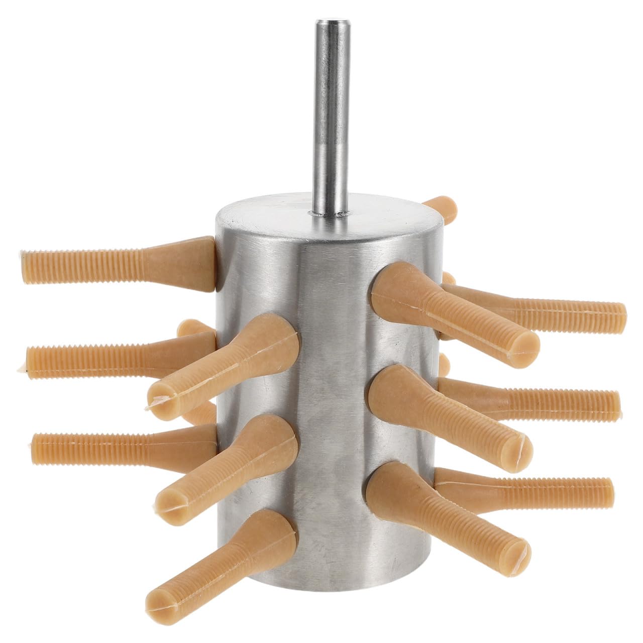 Macchina 18 Dita e Gomma Spiumatrice in Acciaio Inossidabile per Pollame Resistente e Portatile per Anatre e Oche , per Piccole Aziende Agricole