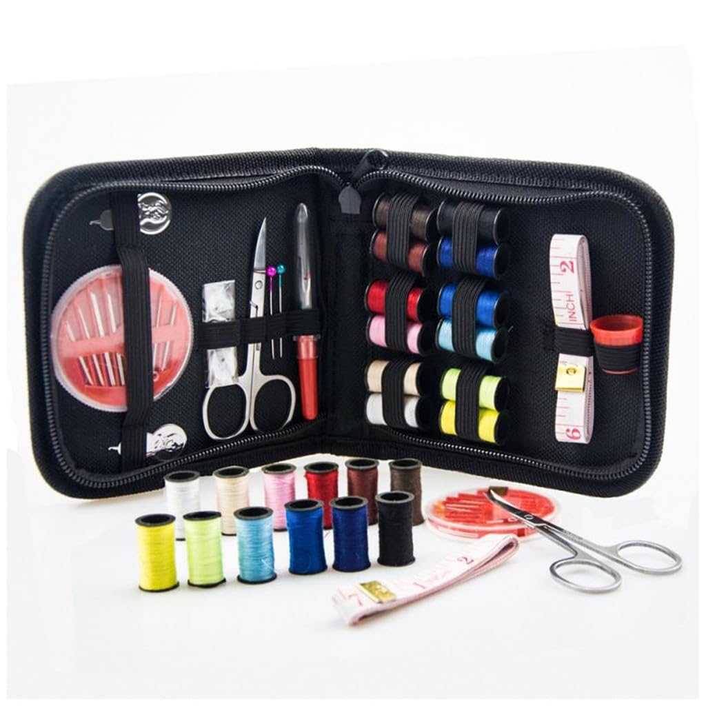 Mini Kit de Costura portátil para Viaje en casa, Caja de Almacenamiento para Coser