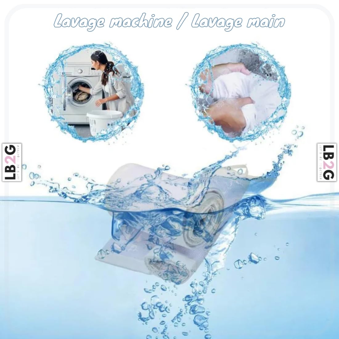 Tour de lit bébé - Contour de lit 3D - Respirant - Anti-allergie et Antistatique (blanc)