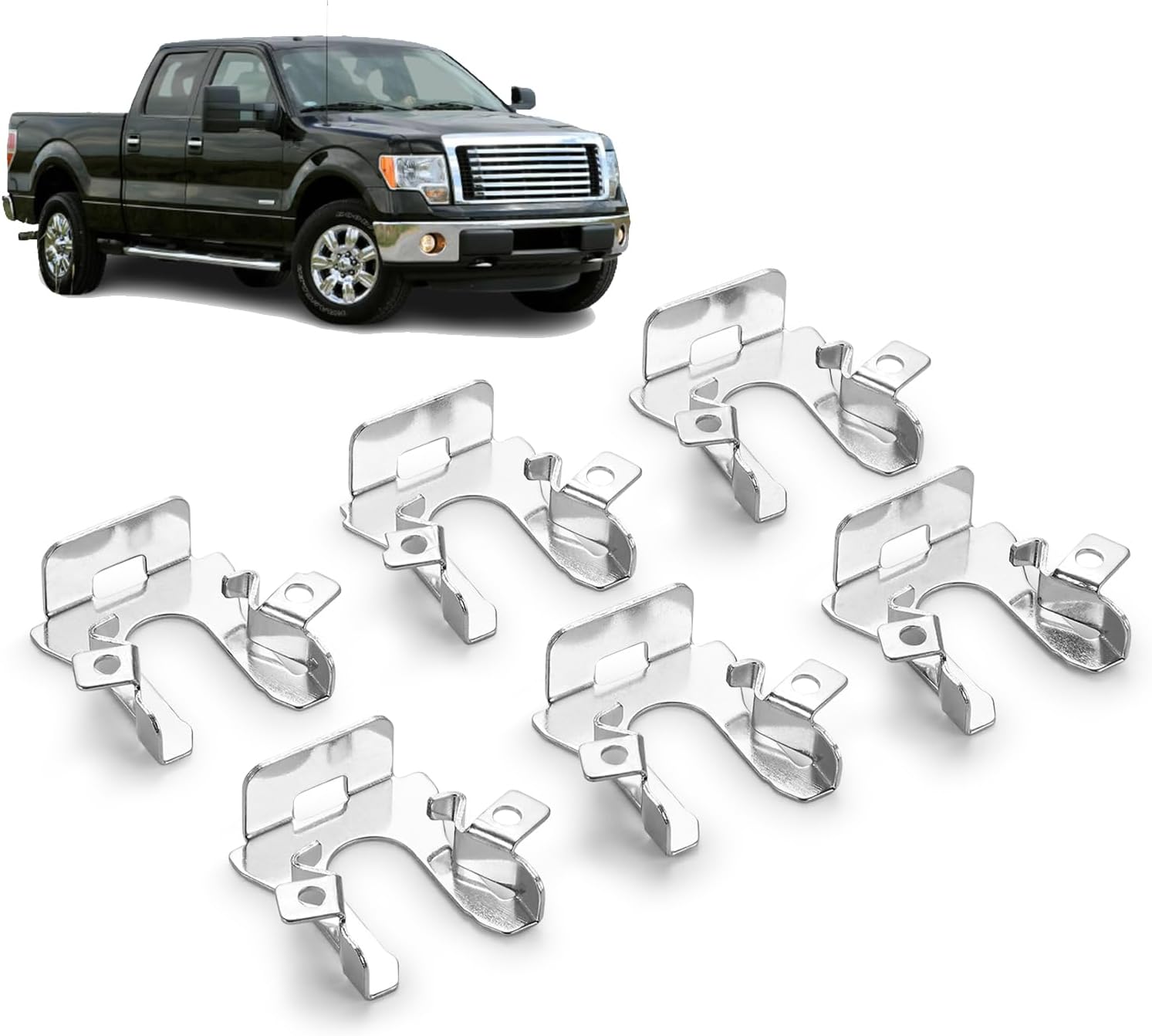 CAPSER 6PCS Headlight Retaining Clip for 19921996 Ford