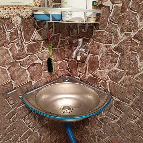 Lavabo triangulaire d'angle gain de place pour optimiser les petits WC
