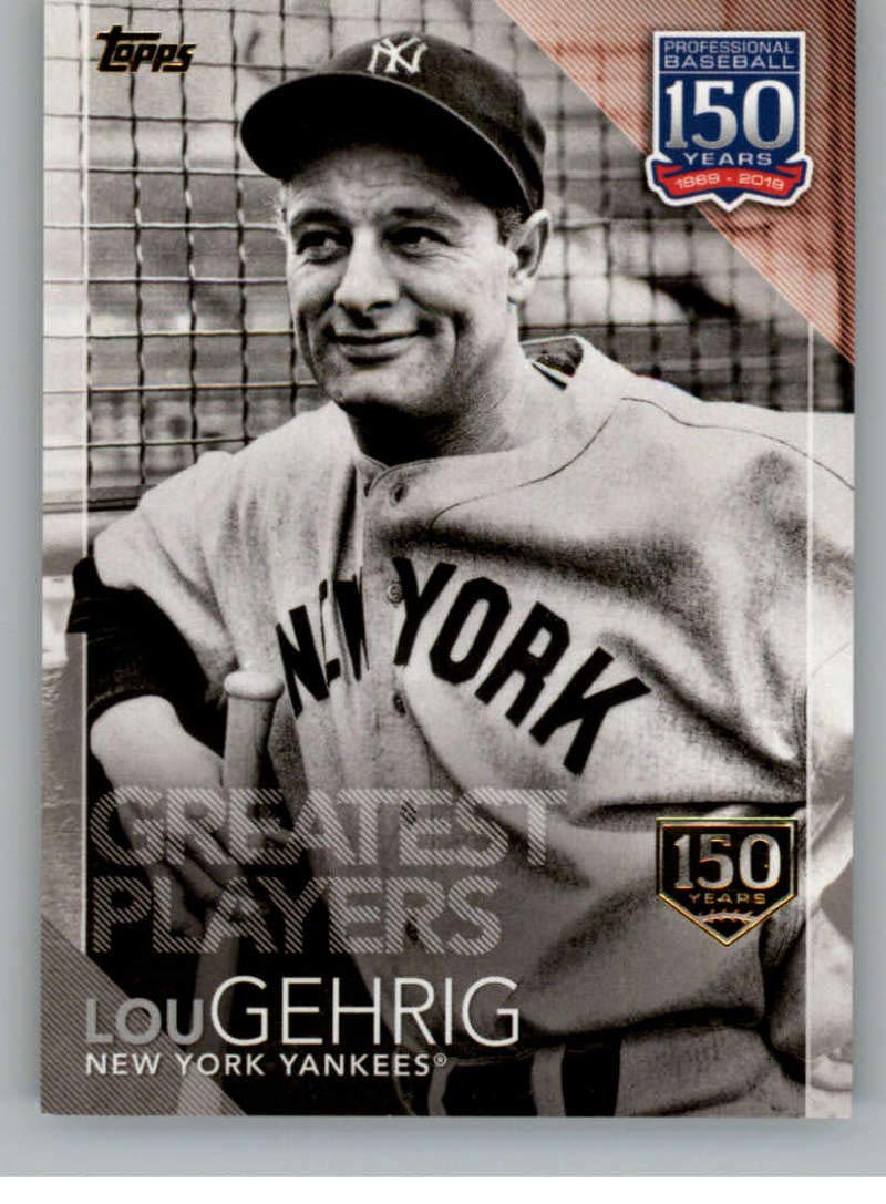 TOPPS ベースボール150周年 LOU GEHRIGカード2019 Amazon.com: 2019 Topps 150 Years of Professional Baseball 150th