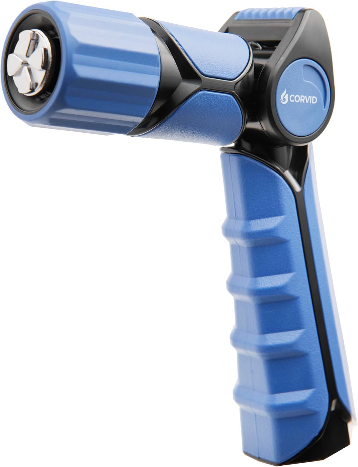 Paquete de 2 boquillas ajustables Corvid con control de pulgar, plástico resistente, duradero, 1 patrón de spray para riego, limpieza y más