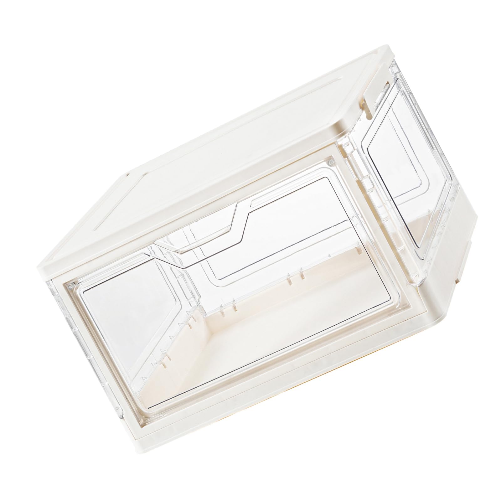 Kangnice Modern Pliable Storage Box with Multiple Compartments Attractive Ending for Dolls Clothes ABS Container ABS Cabinet with Attractive for Home Space Saving Storage Planner