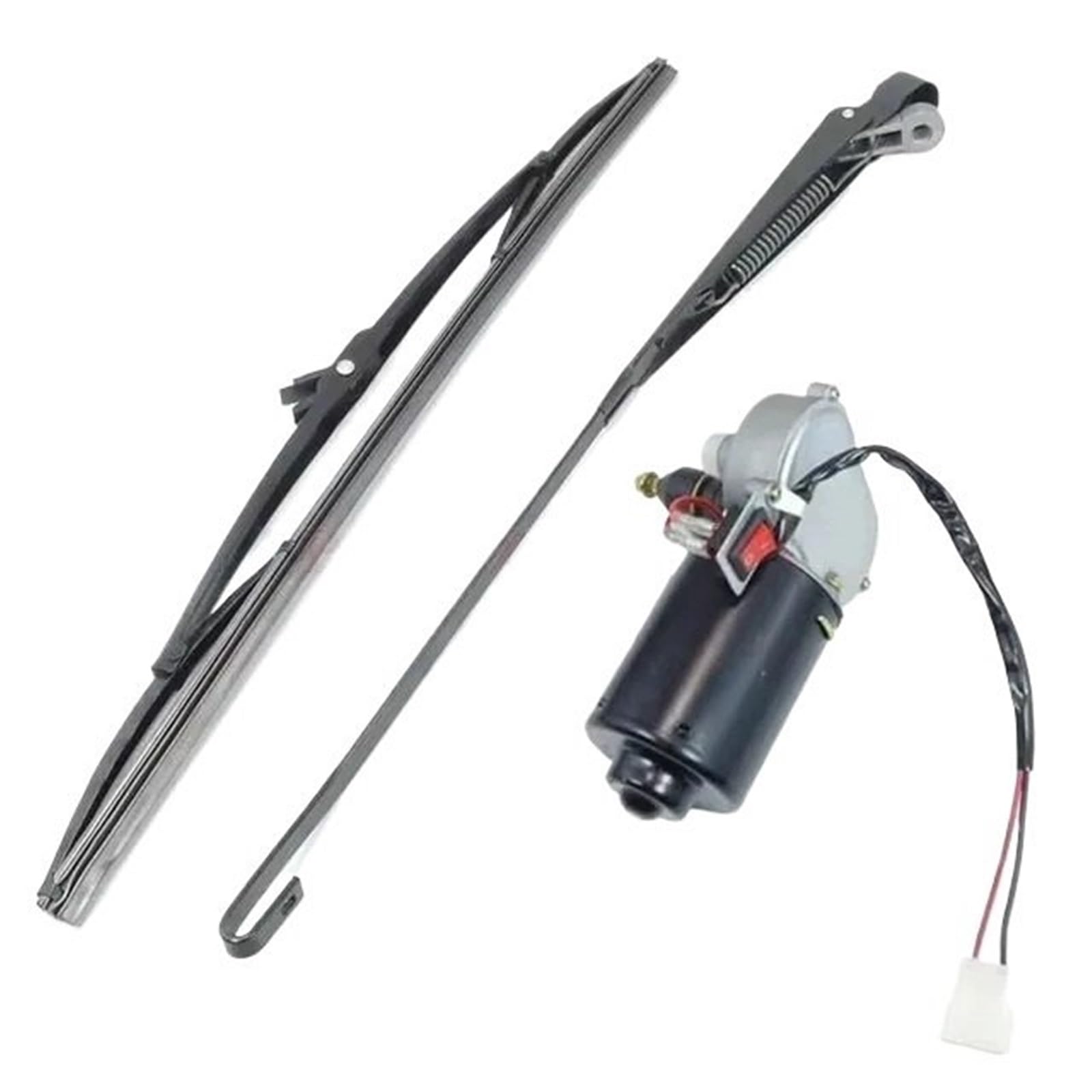 Silnik do szyb samochodowych Pióra wycieraczek Elektryczny silnik bez kości z przełącznikiem Akcesoria do trójkołowych(With switch 1Set,48V 60V)