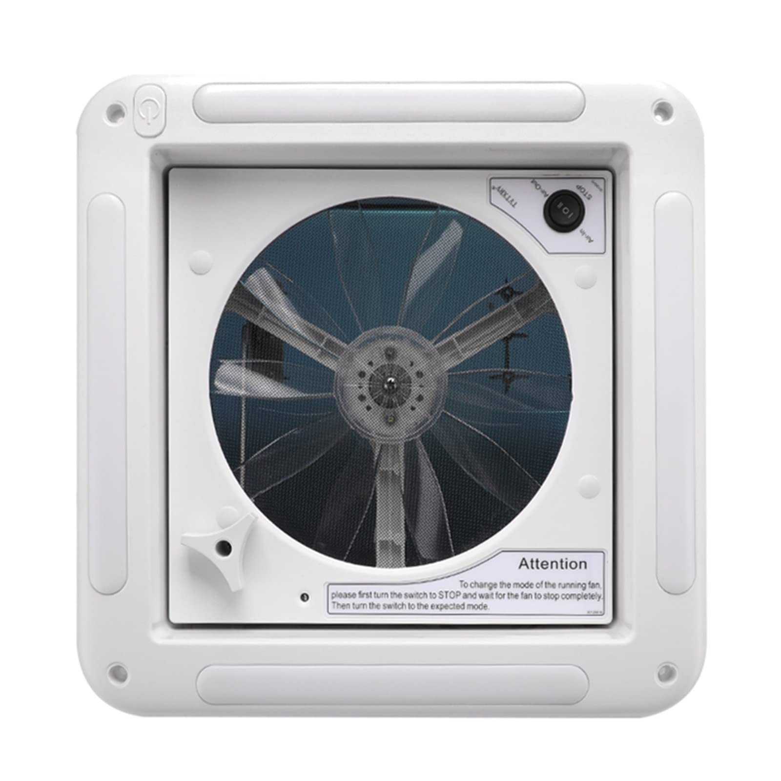 RV-uitlaatventilator 12V RV Wit Side Air Vent Ventilatie Uitlaat RV-uitlaatventilator 12V RV Wit Side Air Vent Ventilatie Uitlaat