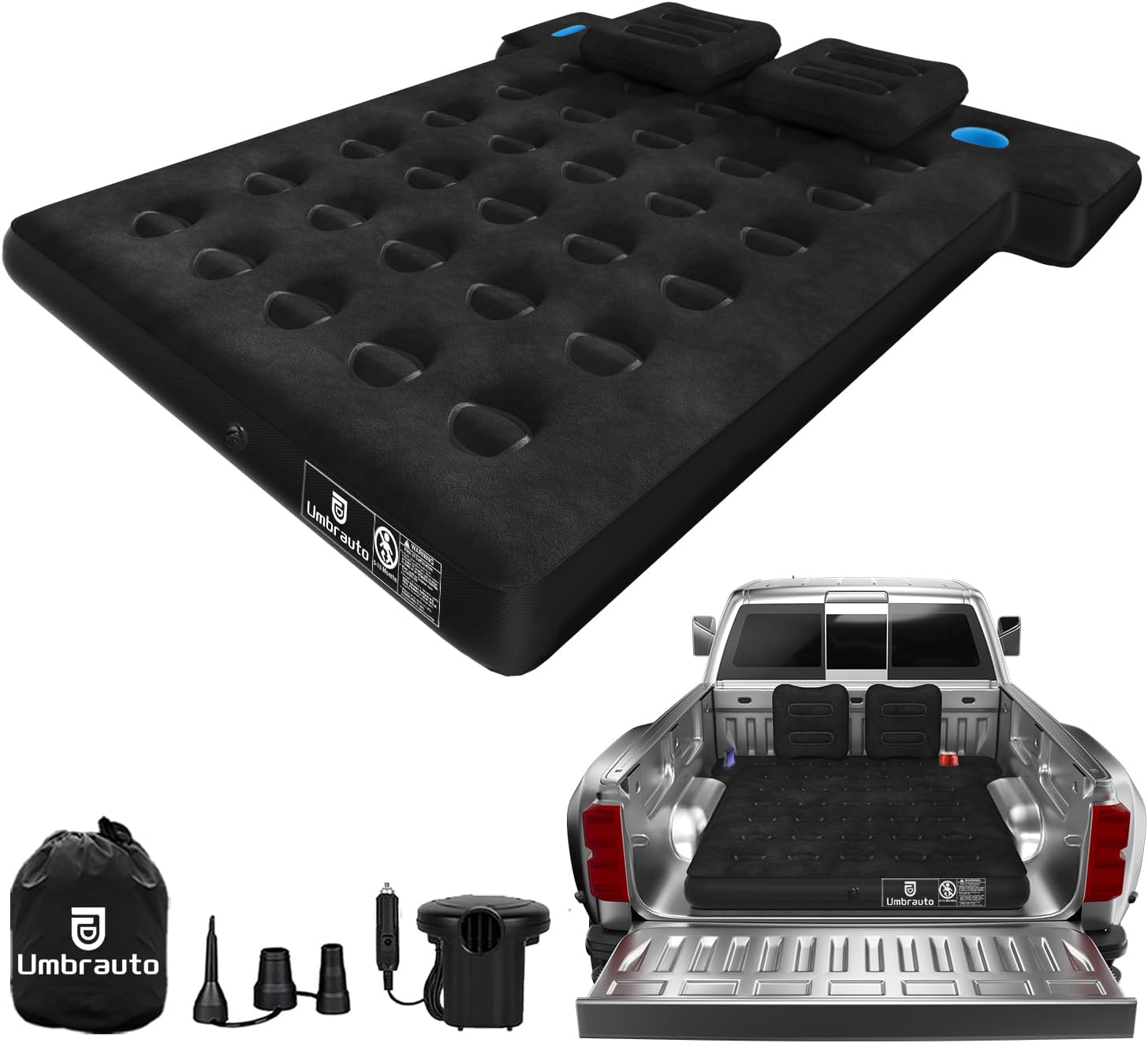 Umbrauto Truck Bed Tent with Truck Bed Mattress Fits 5.5-5.8ft Short Truck Bed, Portable Waterproof for Camping