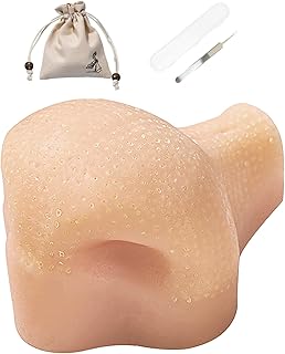 A Nose Pimple Popping Fidget Toy, Silicone refillable Pimple Popper Toy, Stress Reliefs Nose Pimples Picking Fidget Zit Poppings Toys, Reusable Funny Sensory Zit Picking Squeeze Fidgets Toys