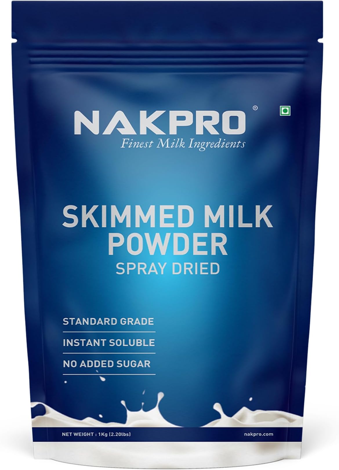 NUTRITION Skimmed Milk Powder | 1Kg | Derived from Cow Milk | 100% Pure & Natural | Sugar Free & No Added Preservatives | NABL Lab tested for Purity