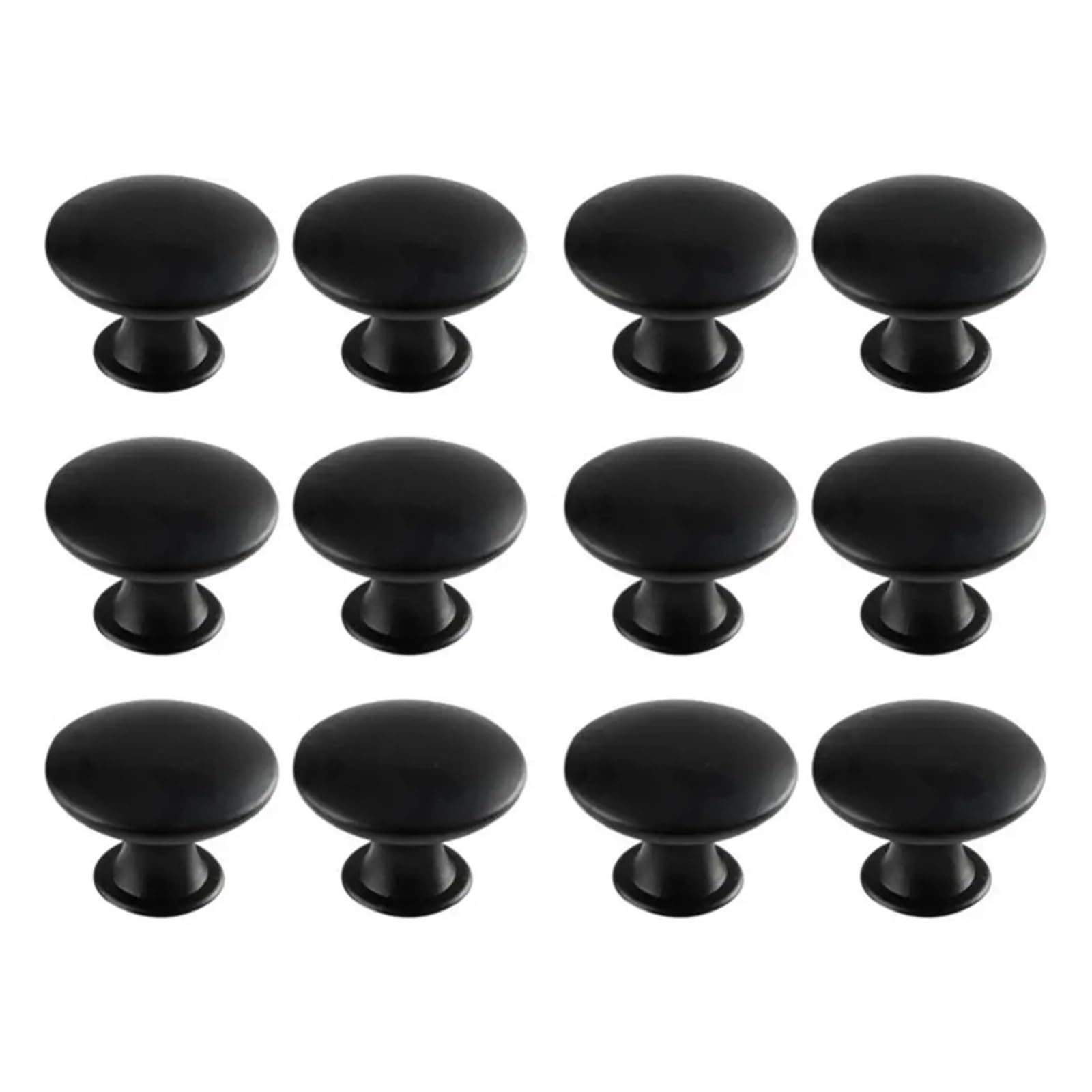 Round Cabinet Knobs 6pcs Hollow Round Single Hole Cabinet Knob with Screws