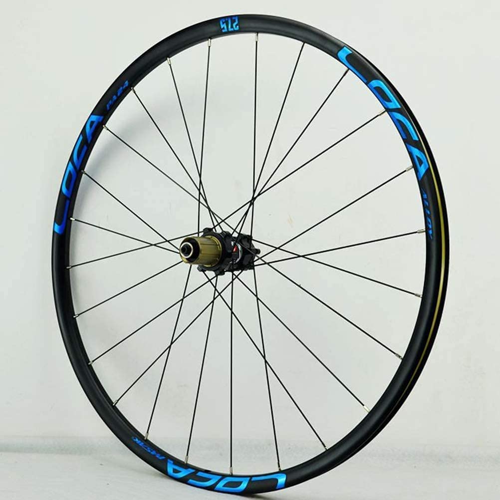 Amdieu Wheelset 26 27.5 29 Pulgadas de Ruedas for Bicicletas, MTB Ruedas de Ciclismo de Doble Pared Rodalos rápidos Rojas Selladas Cubo de 24 Orejas Freno de Disco 8 9 10 11 12 Velocidad Road Wheel