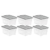 Amazon.com: Rubbermaid Roughneck Clear 50 Qt/12 Gal Storage Containers ...