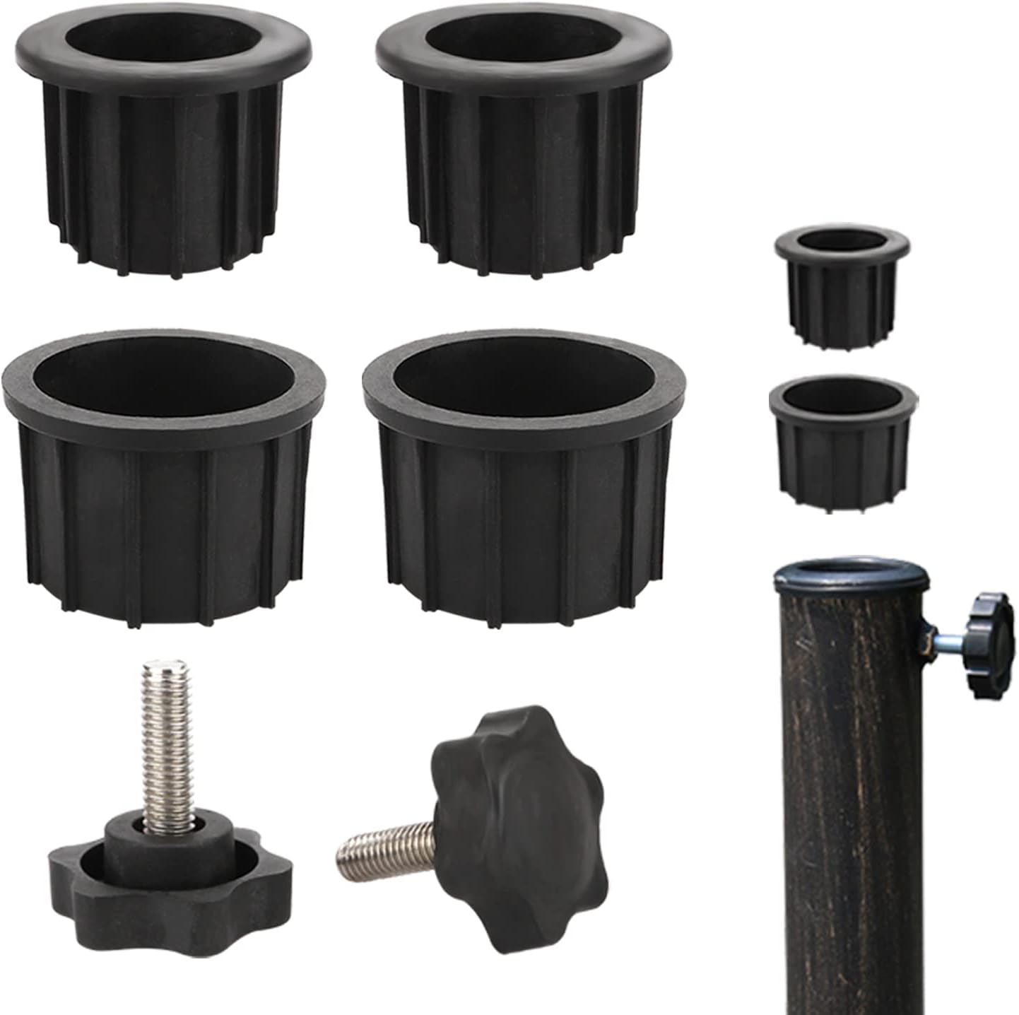 KOOTAU 6 Pcs Umbrella Base Stand Replacement Parts, Patio Umbrella