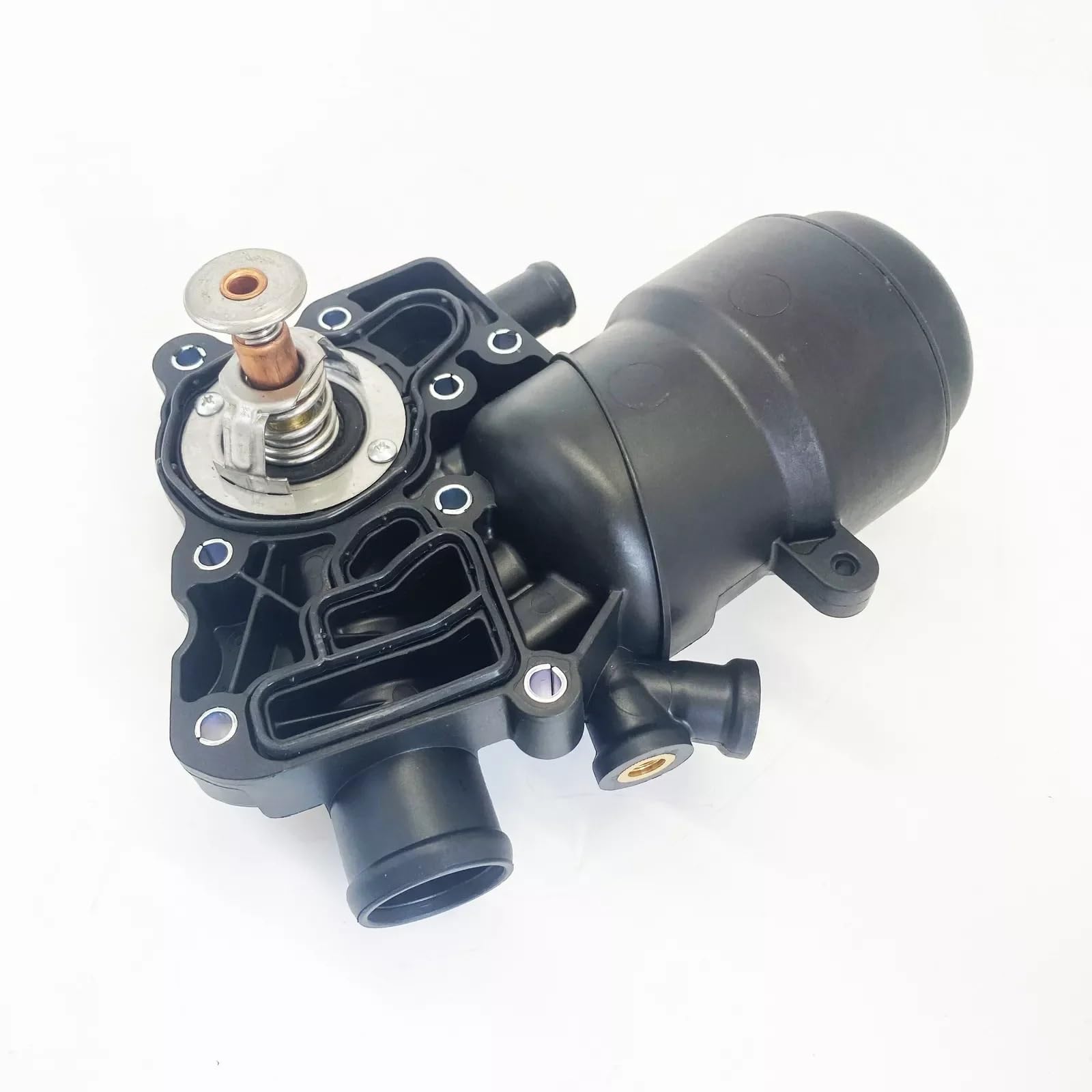 Filtro de aceite OEM 059115389P con carcasa adaptadora y junta, compatible con Audi A6, A7, A8, Quattro, Q5, Q7 (2014-2016), 3.0L V6 diésel. Juego de juntas