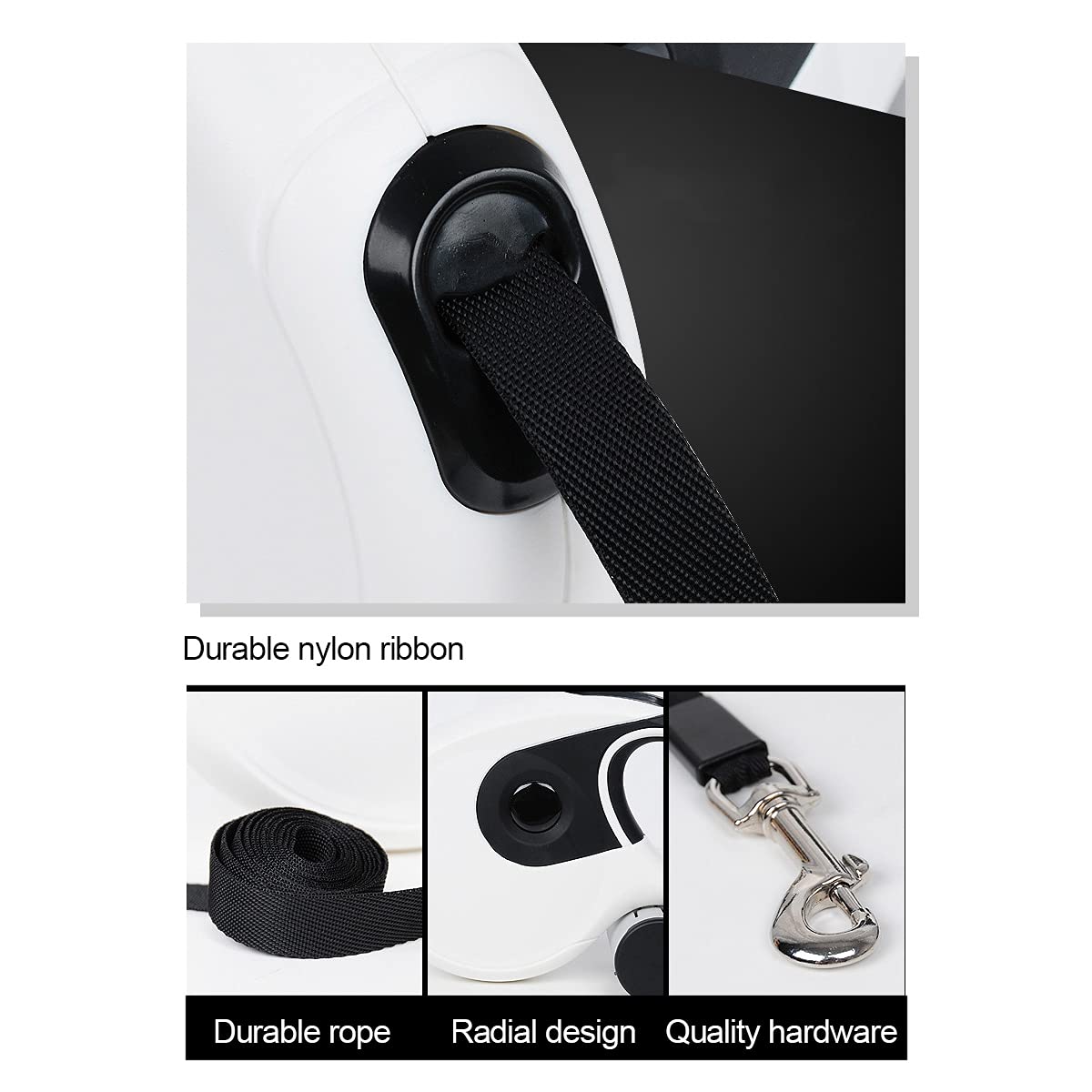 PETCUTE Laisse de Chien rétractable en Laisse pour Petits, Moyens et Grands Chiens dressant, Marchant, Faisant du Jogging,de Promenade extensive de 8 m