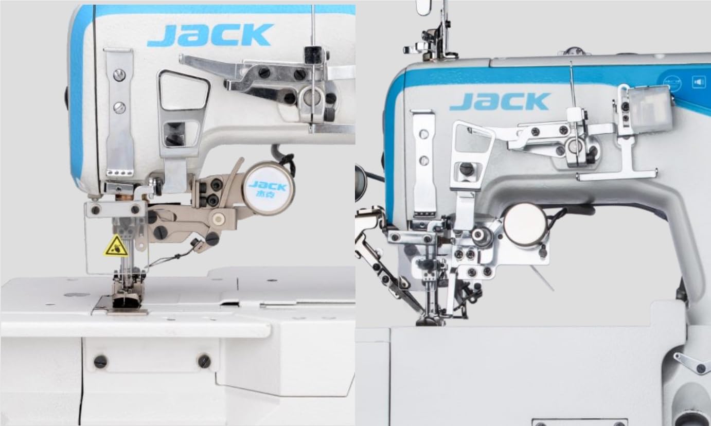 GDG Jack W4 Macchina Copertrice Piana Industriale 3 Aghi 5 Fili con Motore Direct Drive Integrato