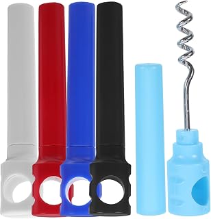 5pcs Portable Wine Corkscrew Manual Bottle Opener for Wine Easy to Use Compact Design for Outdoor Picnics Simple Effortless Cap Removal