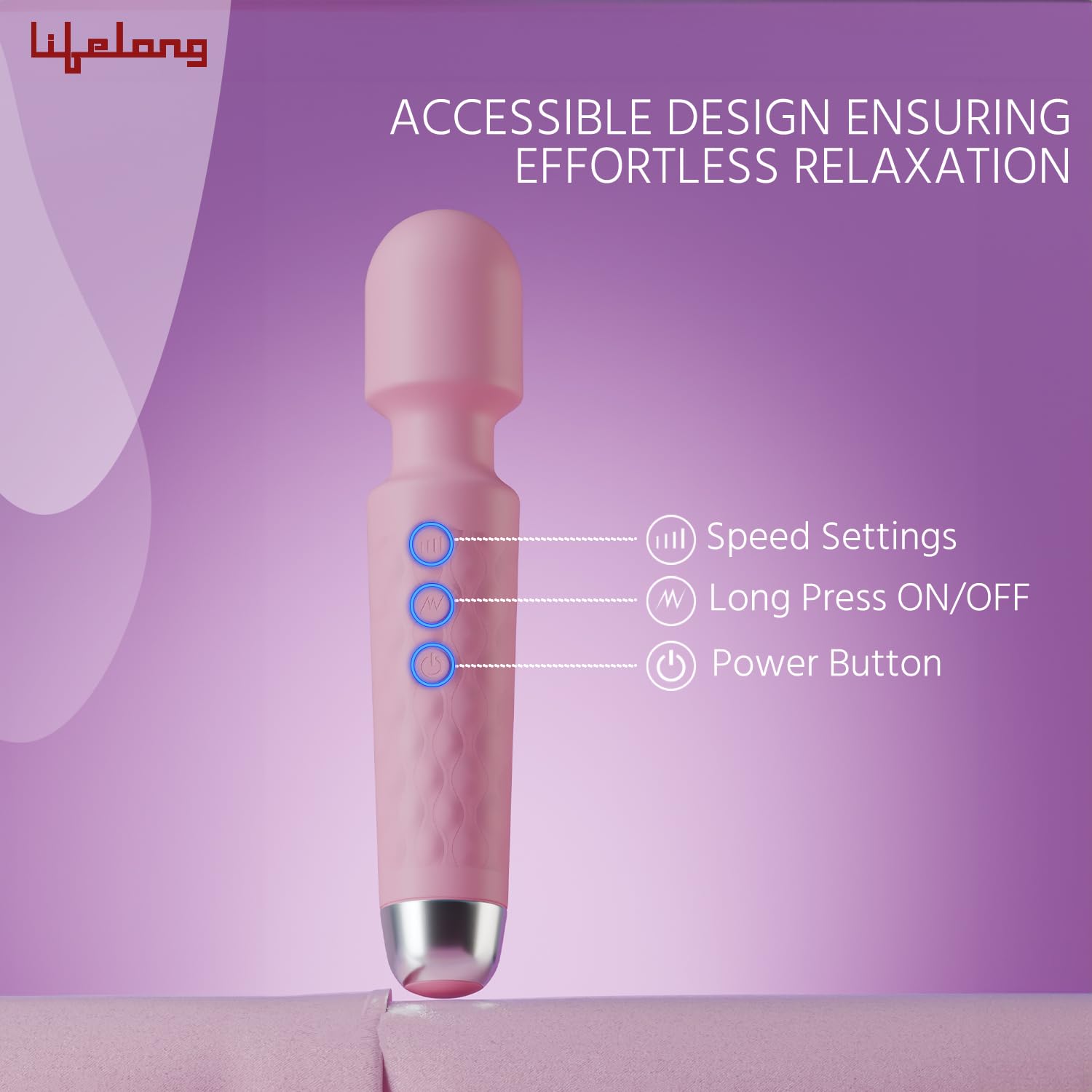 Lifelong Massager Machine for Women -Rechargeable Wireless Mini Body Massager with 20 Vibration Modes,Fast Charging, 8 Speeds and Water Resistant-Massager Machine for Full Body Lifelong Massager Machine for Women -Rechargeable Wireless Mini Body Massager with 20 Vibration Modes,Fast Charging, 8 Speeds and Water Resistant-Massager Machine for Full Body