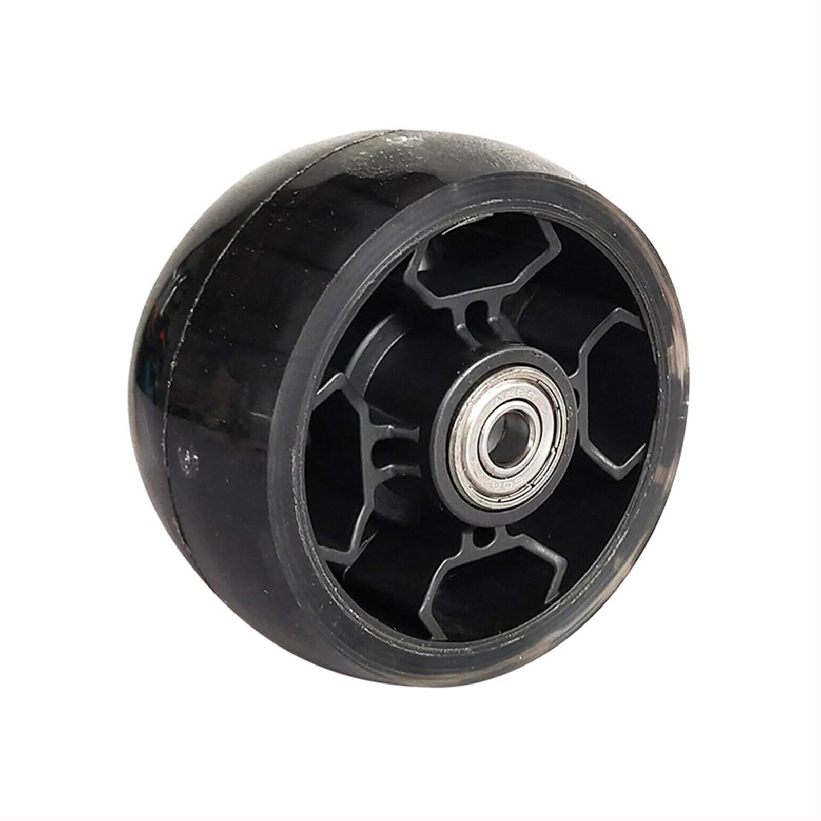 Ruedas para patinete de 76 mm, 85 mm, 90 mm, ruedas traseras de repuesto para niños, adolescentes, interiores y exteriores (negro, 76 mm)