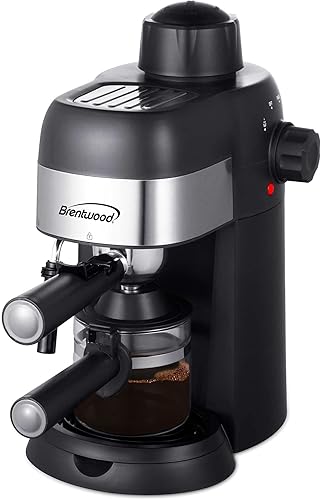 Brentwood GA-134BK GA-134BK - Máquina para café expreso y capuchino de 800 W, color negro