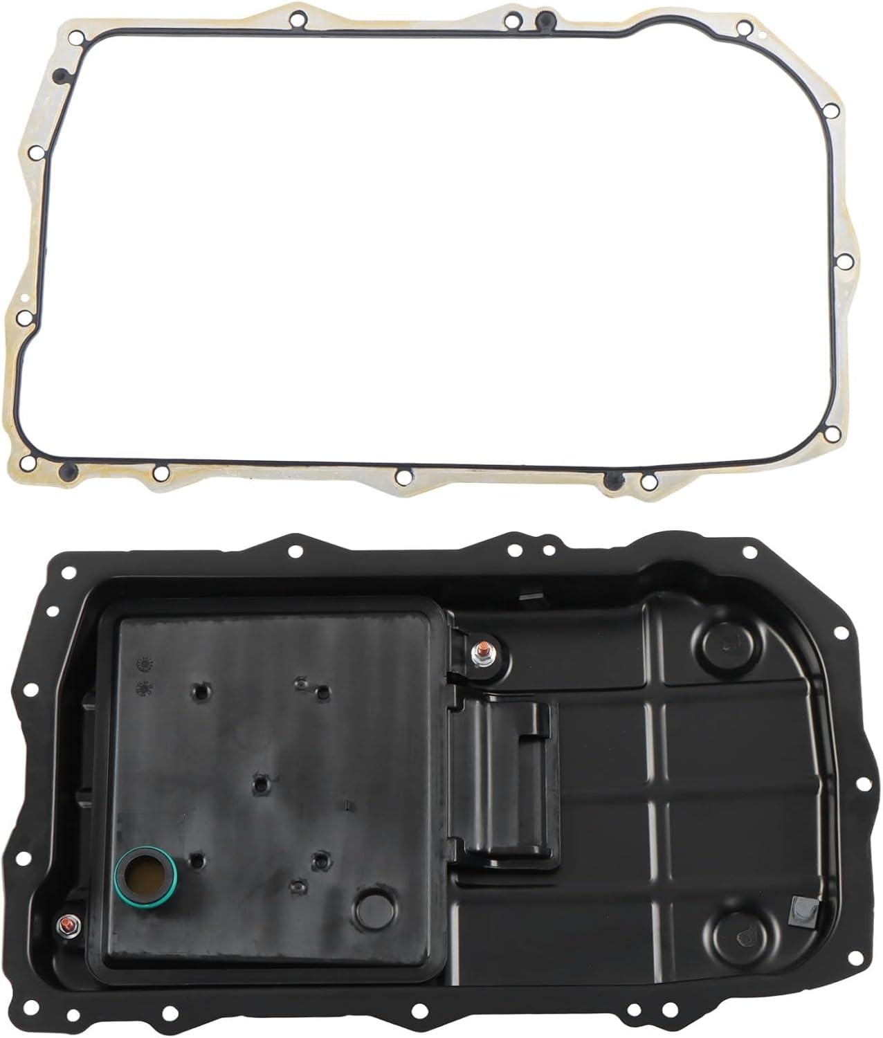 Silscvtt Transmission Oil Pan With washer Replacement for Gladiator JT V6 3.6L-24V VVT Engine 2020-2025 Replacement for 68362041AA